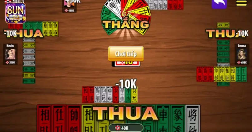 Giao diện sảnh chơi game bài tứ sắc tại cổng game Sun52